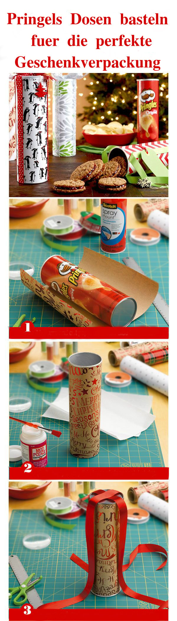 Pringles Dosen basteln: 101+ DIY Ideen zum Selbermachen - bastelideen
